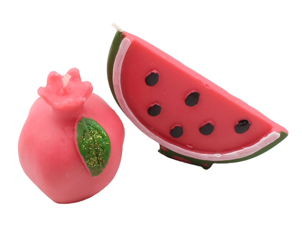 شمع هندوانه و انار شب یلدا