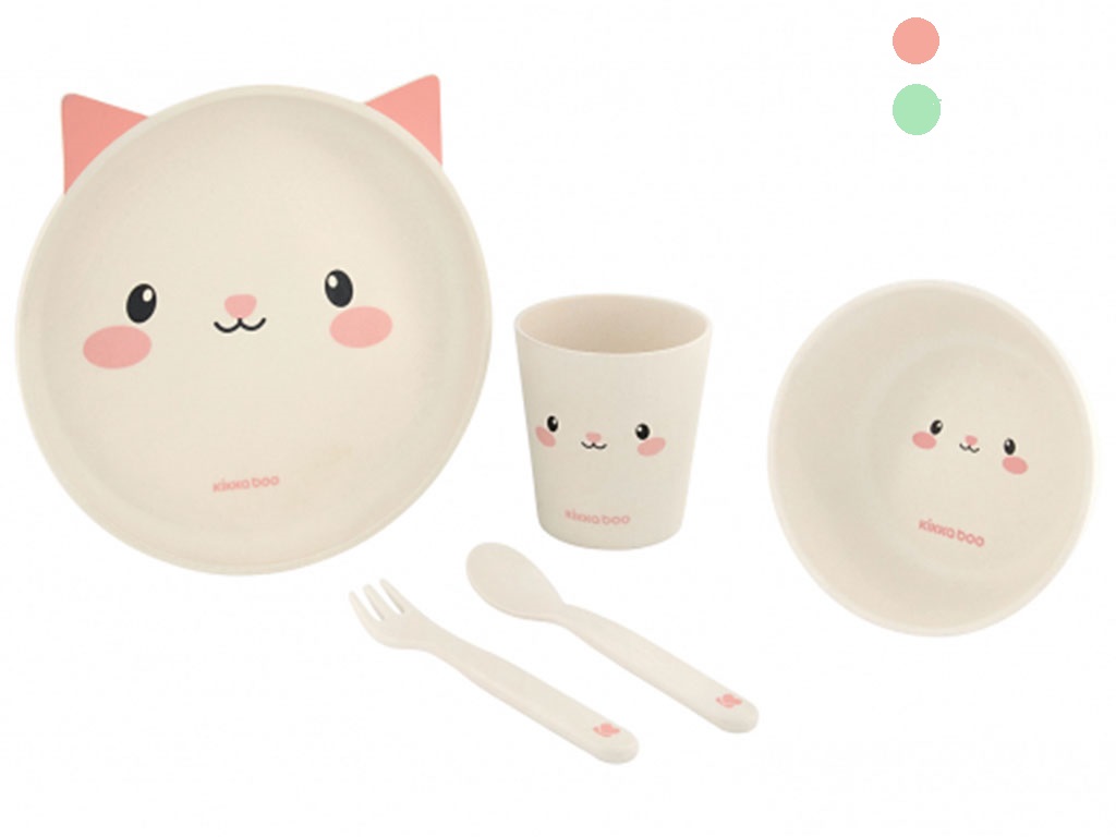 ست ظروف غذا خوری نوزاد و کودک 5 تکه بامبو کیکابو kikka boo