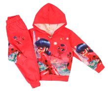 سویشرت و شلوار دختر کفشدوزکی ling qishizu