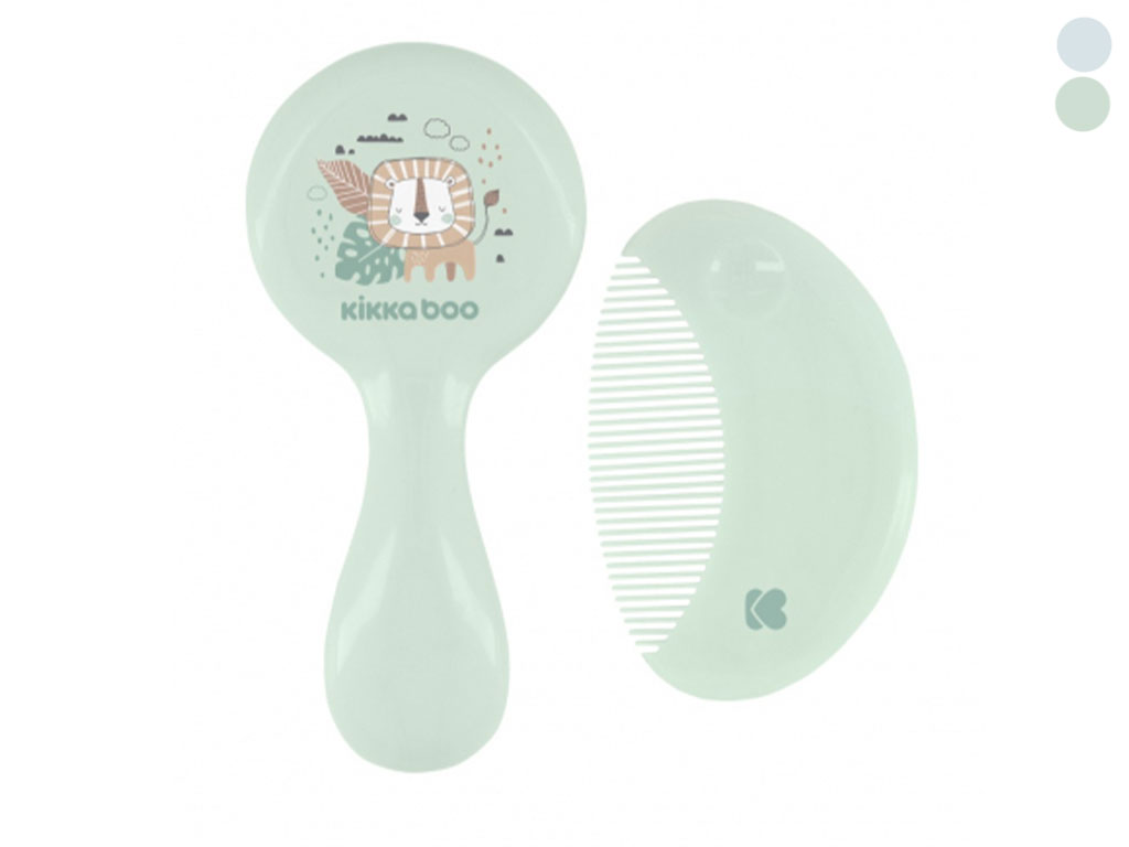 ست شانه و برس نوزادی کیکابو   kikka boo مدل mint