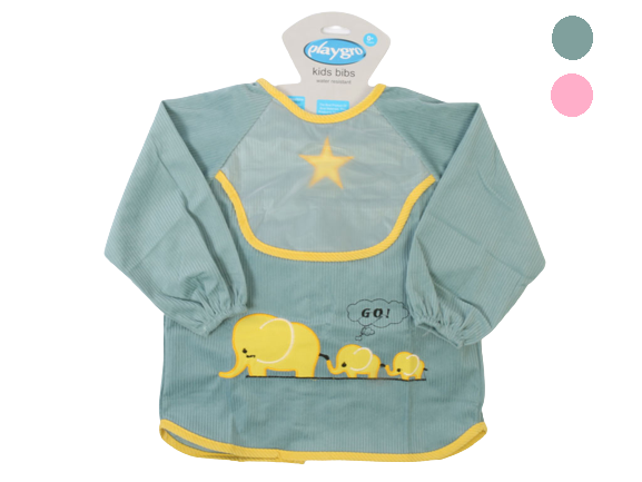 پیشبند آستین دار مخمل کبریتی دخترانه پلی گرو playgro