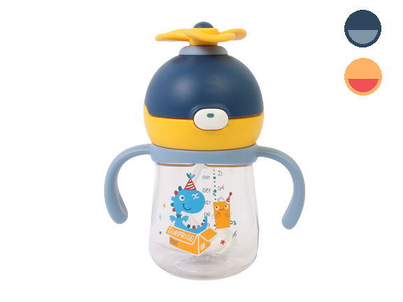 لیوان نی دار و دکمه ای نوزادی آنتی کولیک 220 میلی لیتر رووکو rovco