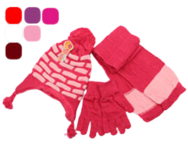 ست کلاه، شال گردن و دستکش (8-5 سال)