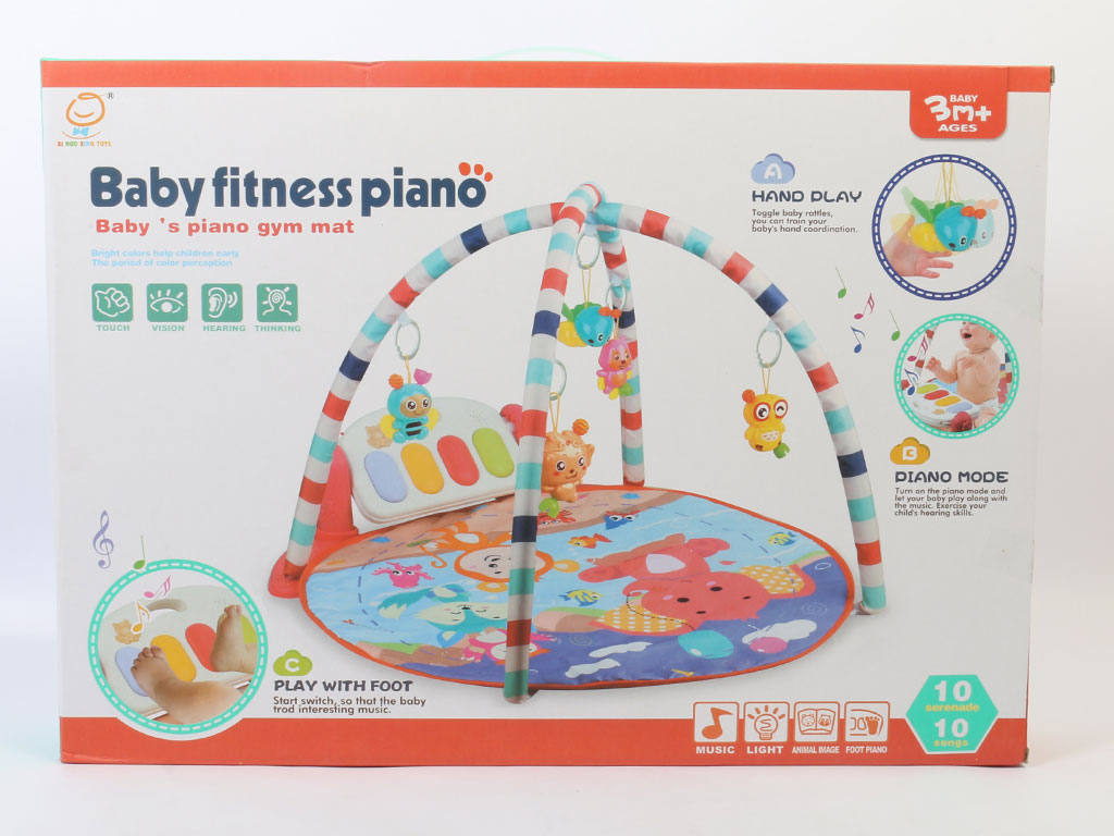 تشک بازی نوزادی موزیکال دارای پیانو مدل baby fitness piano