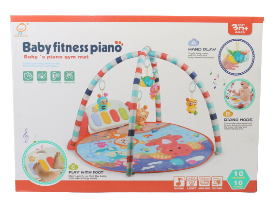تشک بازی نوزادی موزیکال دارای پیانو مدل baby fitness piano