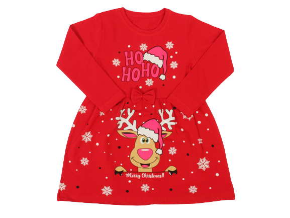 پیراهن دخترانه طرح کریسمس سرکا unruly serka