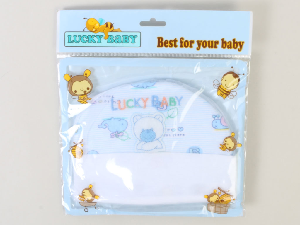 ست کلاه و دستکش و جوراب نوزادی پسرانه لاکی بیبی  lucky baby