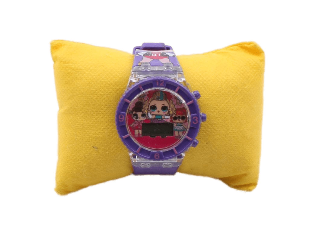 ساعت مچی  کامپیوتری چراغ دار