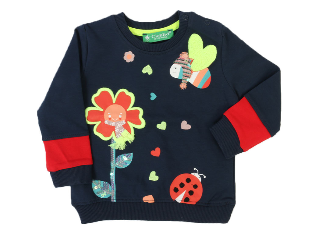 بلوز آستین بلند نوزادی دخترانه سیچلاید cichlid