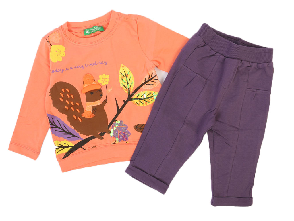 بلوز و شلوار نوزادی دخترانه سیچلاید cichlid