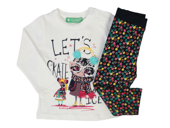 بلوز و ساق نوزادی دخترانه سیچلاید cichlid