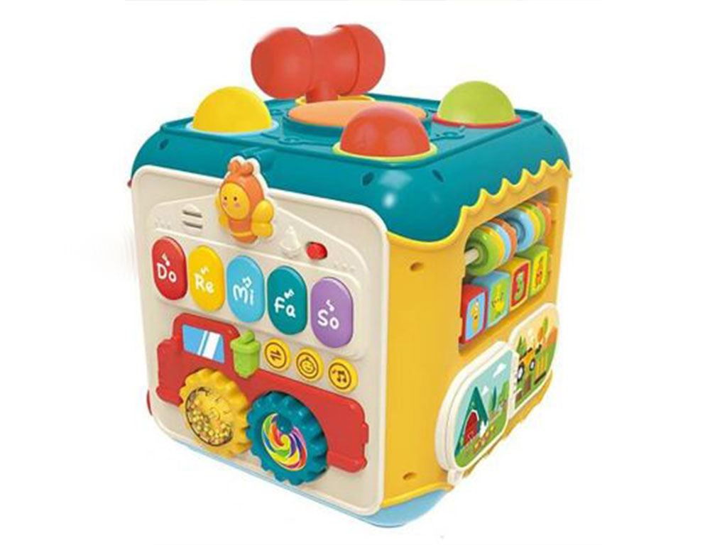 مکعب آموزشی، پازلی و موزیکال 7 وجهی اسباب بازی هانگر huanger