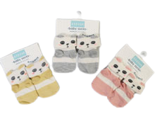 جوراب عروسکی استپ دار bobowa (0-6 ماه)