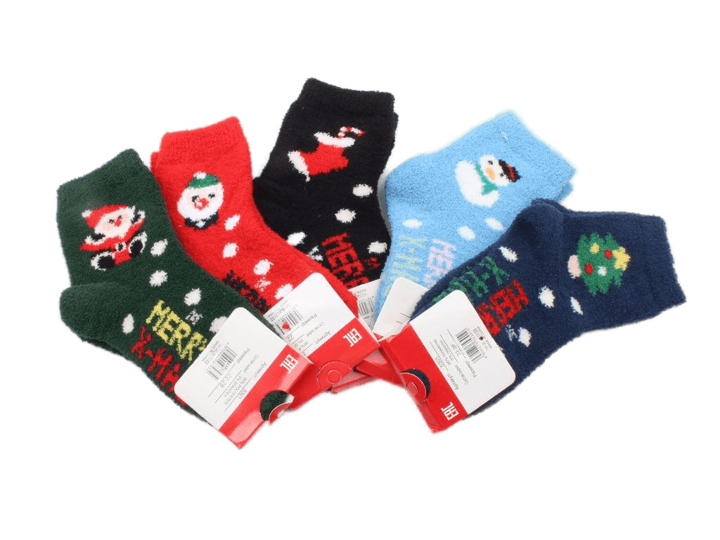 جوراب حوله ای طرح کریسمس (7 سال به بالا)