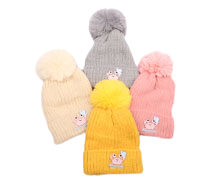 کلاه بافت پوم دار خرچنگ (3 سال به بالا)