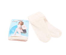 جوراب شلواری تابستانی شیری رنگ