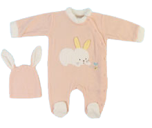 سرهمی جورابدار و کلاه کرکی baby code