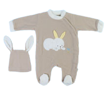 سرهمی جورابدار و کلاه کرکی baby code