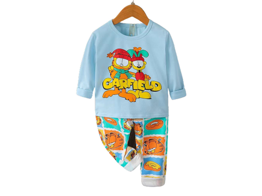بلوز و شلوار راحتی پسرانه طرح گارفیلد