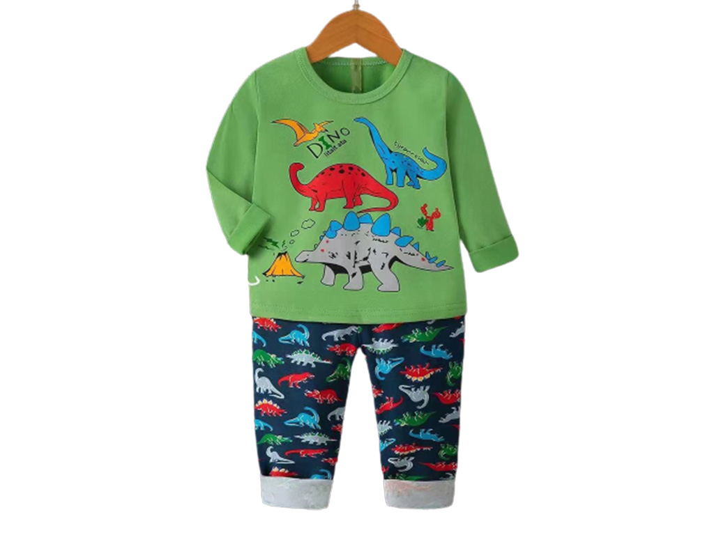 بلوز و شلوار راحتی پسرانه طرح دایناسور