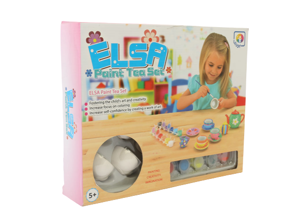 ست رنگ آمیزی چایخوری سرامیکی