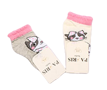 جوراب مچی طرح گربه (10-9 سال)