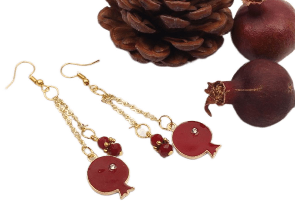 گوشواره انار یلدایی