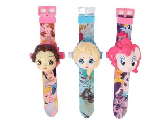 ساعت مچی دیجیتال و پروژکتوری شخصیت های کارتونی