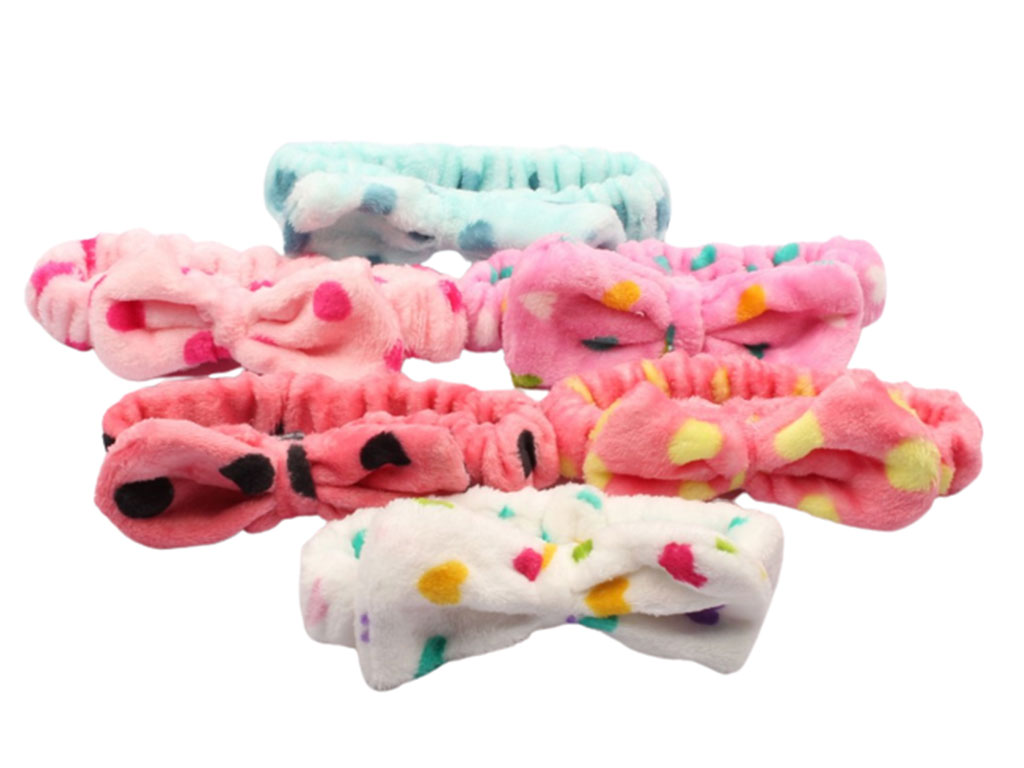 هدبند حوله ای خال دار نوزادی (5-1 ماه)