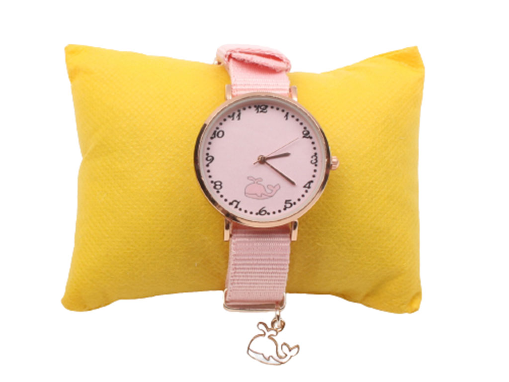 ساعت مچی آویز دار طرح نهنگ بند برزنتی