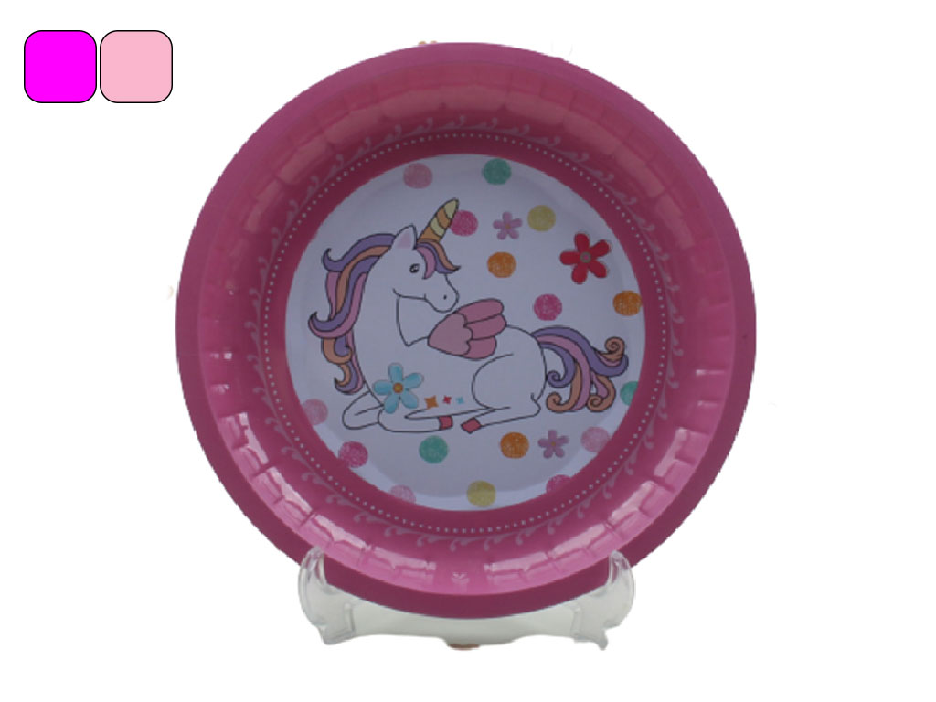 سینی گرد فلزی اسب تک شاخ