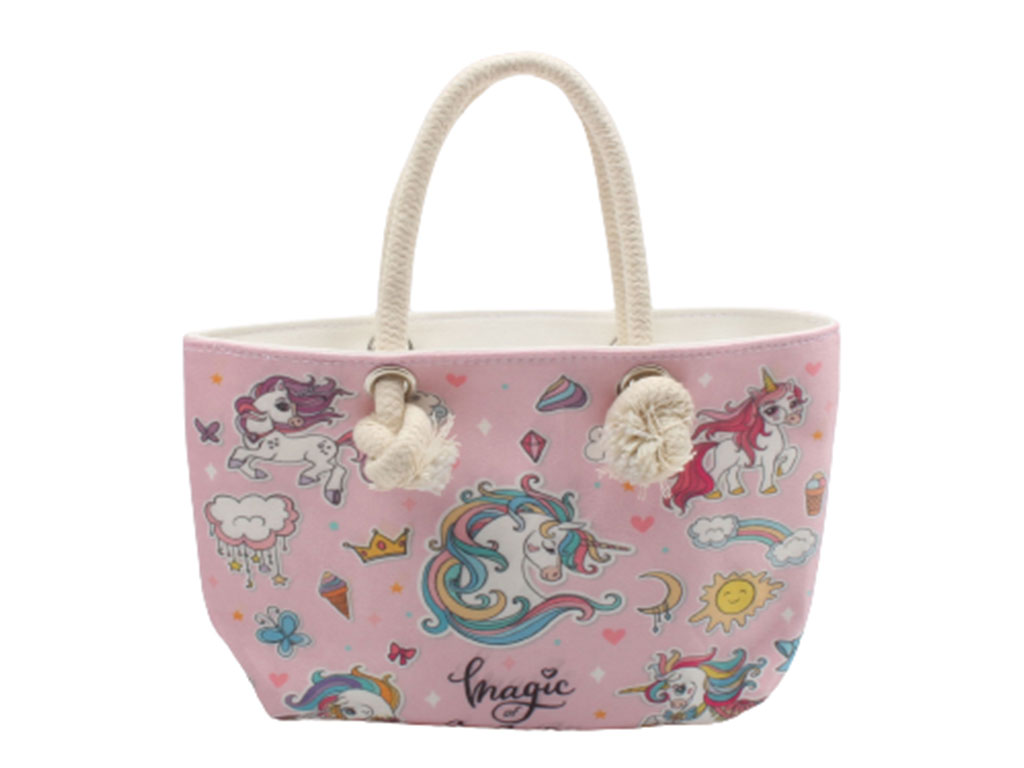 کیف دسته کنفی طرح اسب تک شاخ