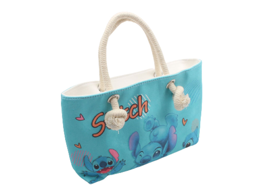 کیف دسته کنفی طرح Stitch