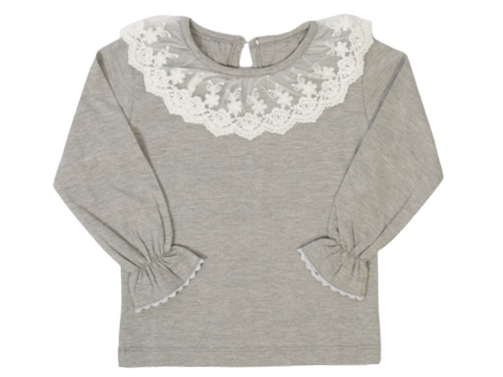 بلوز زیرسارافونی دخترانه مدل یقه گیپوری ام m