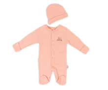 سرهمی جورابدار و کلاه ciccim baby (0-1 ماه)