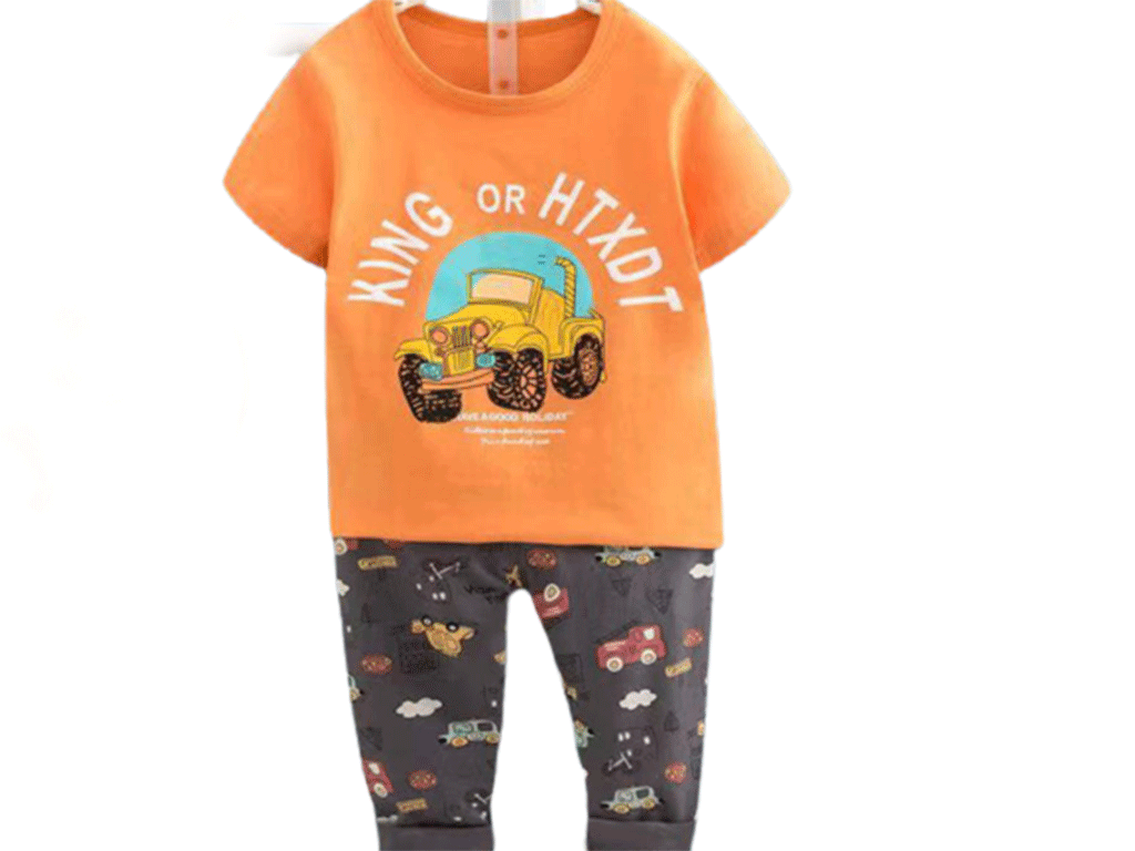 تیشرت و شلوار راحتی پسرانه طرح ماشین