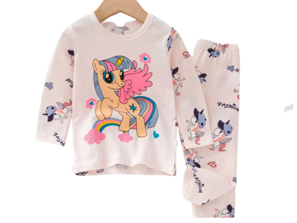 بلوز و شلوار راحتی دخترانه طرح اسب تک شاخ