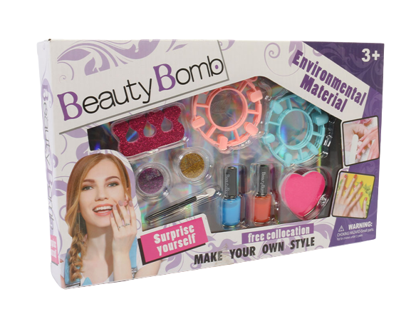 ست طراحی ناخن و سایه اسباب بازی بیوتی بمب Beauty Bomb