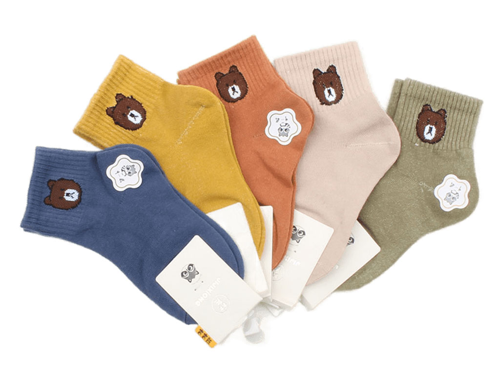 جوراب ساق دار خرس تدی (4-3 سال)