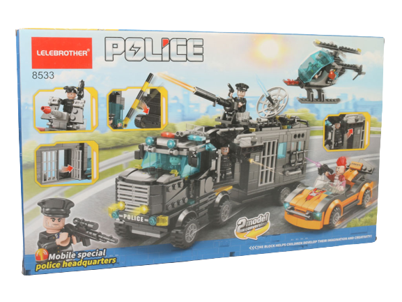 لگو ایستگاه پلیس دو مدل شو 958 قطعه له له برادر lelebrother
