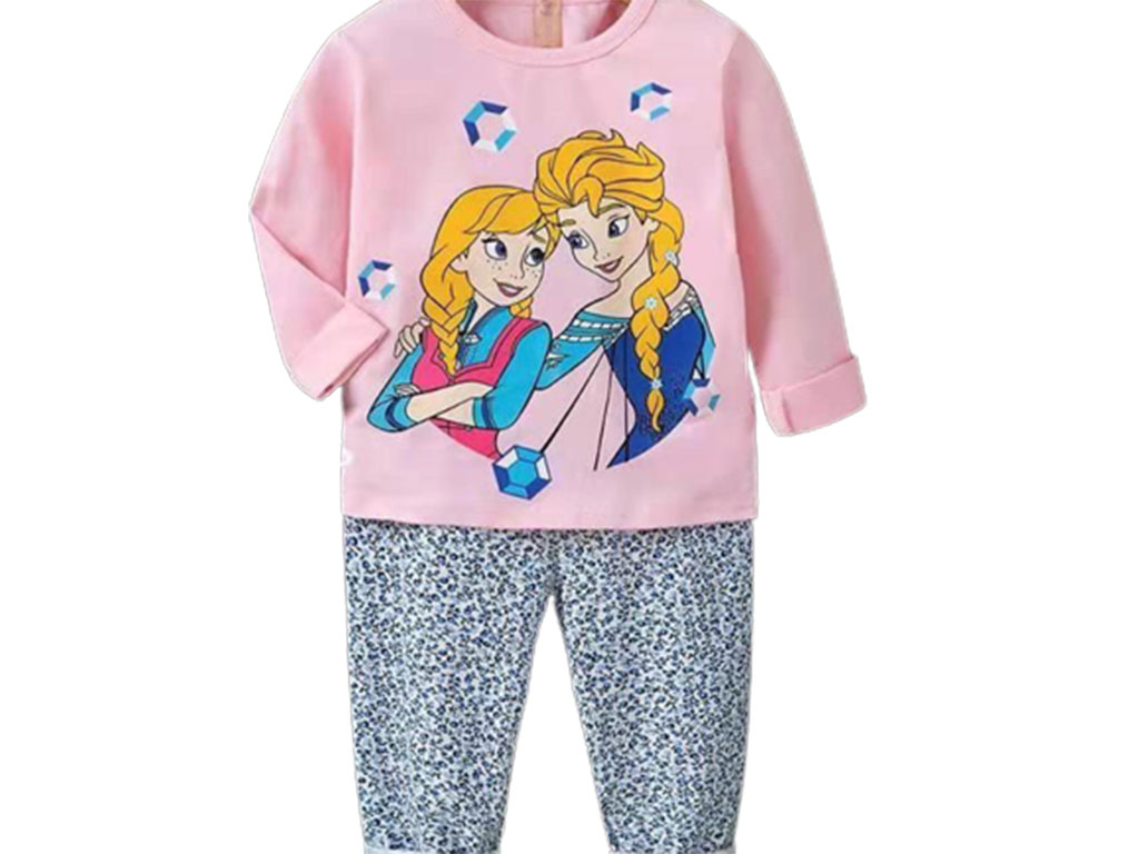 بلوز و شلوار راحتی دخترانه طرح فروزن