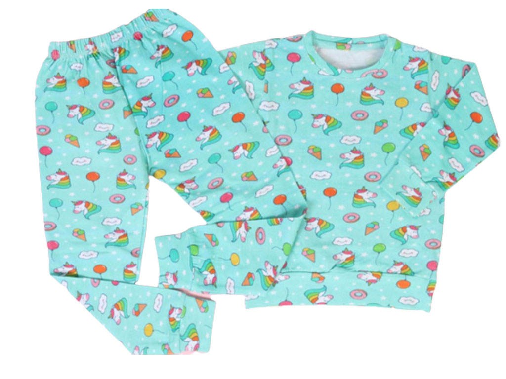 بلوز و شلوار راحتی با طرح اسب تک شاخ (یونیکورن) bamshi