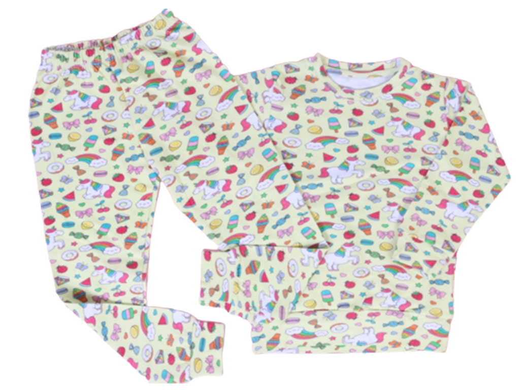 بلوز و شلوار راحتی با طرح اسب تک شاخ (یونیکورن) bamshi