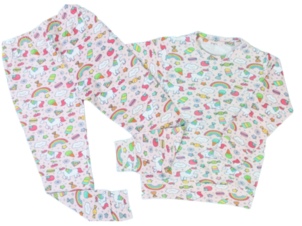 بلوز و شلوار راحتی با طرح اسب تک شاخ (یونیکورن)  bamshi