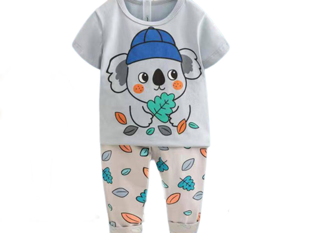 تیشرت و شلوار راحتی دخترانه طرح کوالا