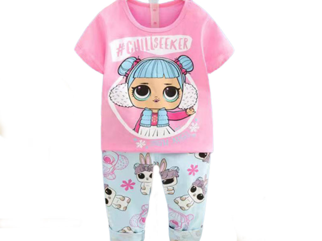 تیشرت و شلوار راحتی دخترانه LOL
