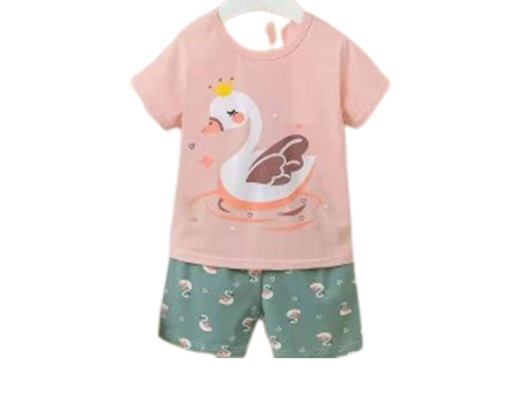 تیشرت و شلوارک دخترانه ku bao