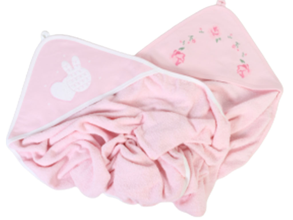 حوله کلاهدار و لیف ciccim baby