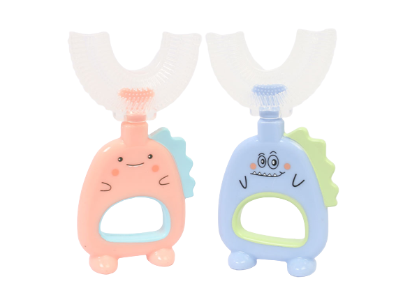 مسواک سیلیکونی چرخشی 360 درجه کودک مدل U لیتل والابی Little Wallaby