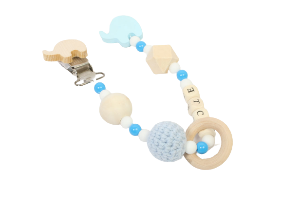 بند پستانک چوبی نوزادی کیوکیو بیبی QQ baby